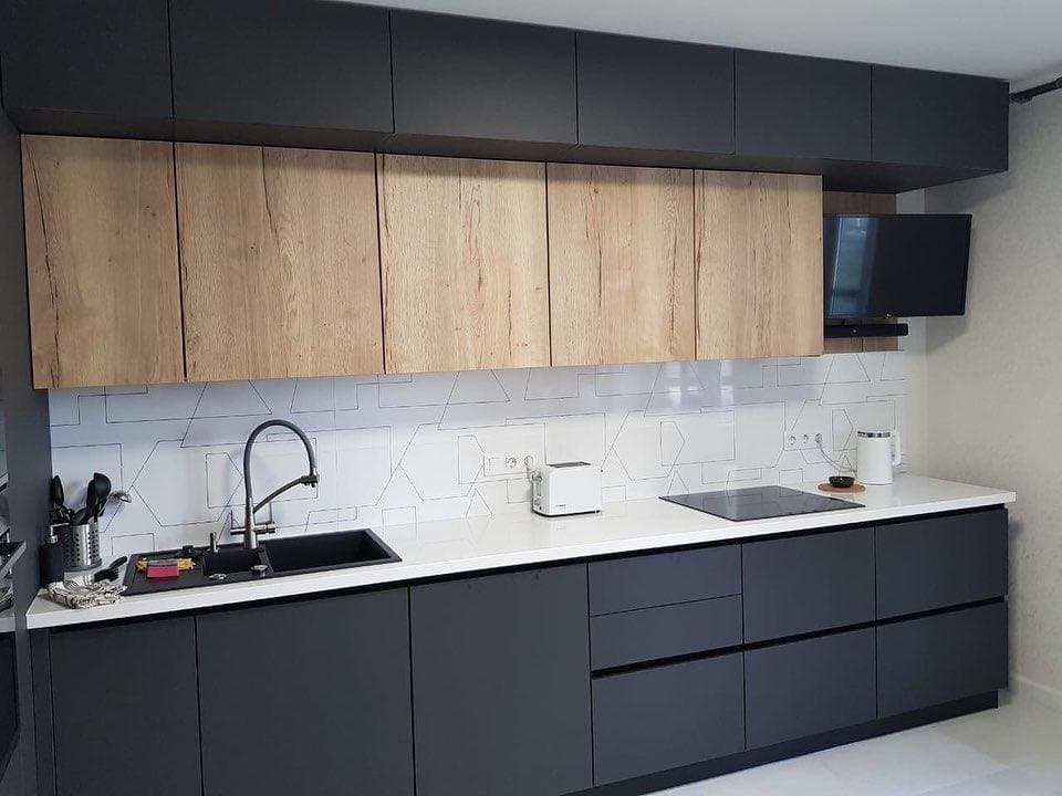 Кухня пластик 9 - фото 3 - пример проекта «Мебельный №1»